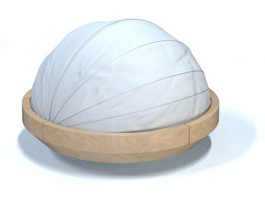 Centered motorized cocoon bed