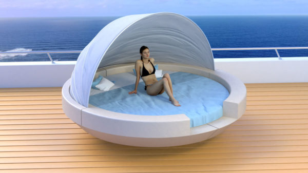 lit pour extérieur yacht